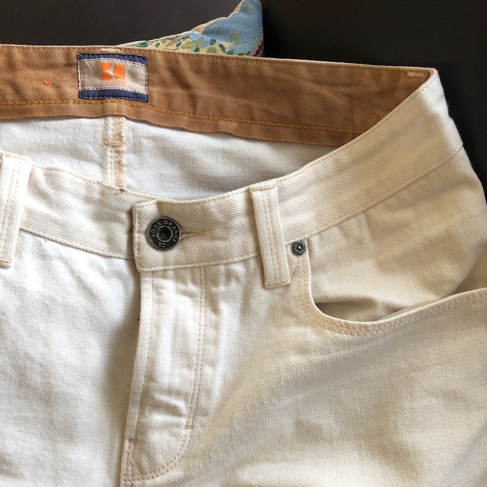 BOSS ORANGE Men's Cream jeans